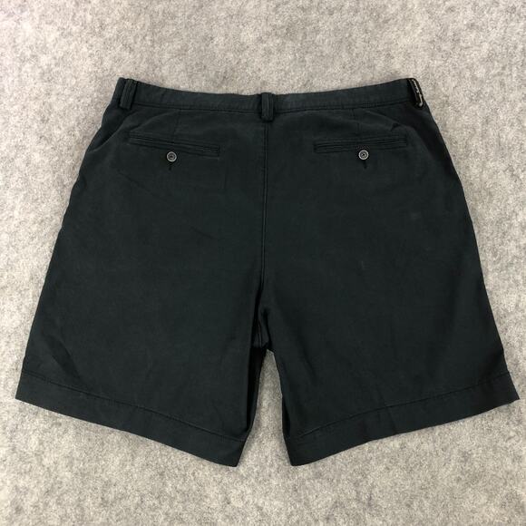 Tommy Bahama Mens Shorts 40 Black Chino Relaxed High Rise 9" Inseam Stretch - Picture 2 of 11